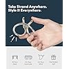 Speks Strand Moldable Fidget Ring | Elevated Sensory Tool for Teens & Adults | Silent Anxiety Sensory Tool | Flexible Metal Loop for Desk or Wrist | Silver