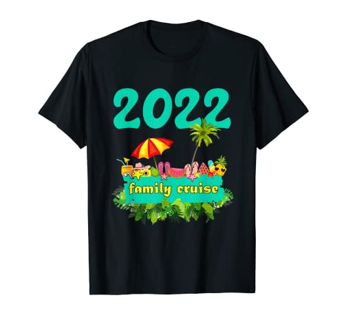 Retro Family Cruise 2022 Cruising Viaje de vacaciones familiar Camiseta