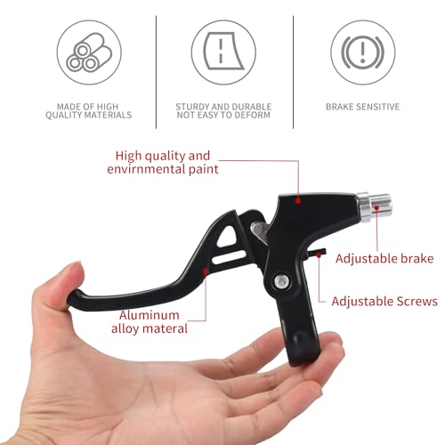 image for Gashwer Universal 2.2cm Bike Brake Levers Aluminum Alloy V-Brake Handl