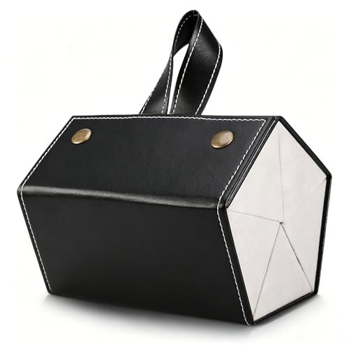 SMARTTOP 5-Slot Travel Sunglasses Organizer Collector - PU Eyeglasses Storage Case Box -Multiple Hanging Eyewear Holder Display