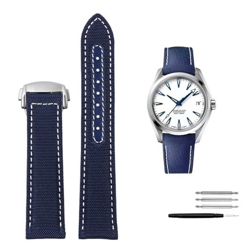Bracelet Omega Seamaster 300 nylon cuir pour le quotidien masculin