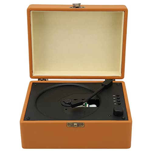 Vintage Suitcase CD Player, Portable HiFi Stereo Speakers for, 5W Retro CD Music Player with Remote Control for Home, Party, Bedroom, 3600mAh Battery