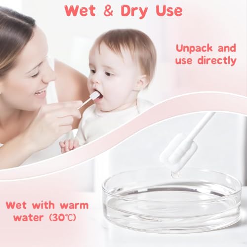 Image of Baby Tongue Cleaner, Newborn Toothbrush Disposable Oral Cleaner 52Pcs
