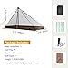 OneTigris Mesh Teepee Tent, Ultralight 1 Person Screen Room with Waterproof Bathtub Floor for Outdoor Camping Hiking Backpacking Bushcraft Tarp Hot Tent Shelter