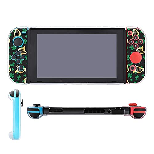 image for zhaocaijinbao Case for Nintendo Switch Gold Harp And Shamrocks Five-Pi