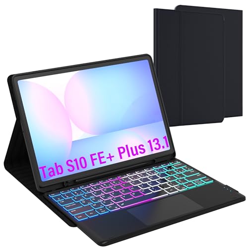 Carcasa de teclado para Samsung Galaxy Tab S10 FE+ perfecta para estudiar y trabajar en movilidad