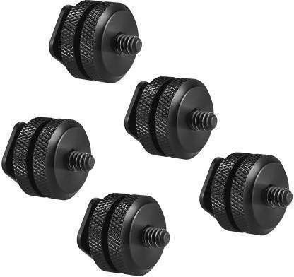 Digiom® Camera Shoe Pro 1/4" Flash Hot Shoe Screw Adapter Tripod Mount Phone Clip Holder for DSLR Camera (5 Pcs)-image-10