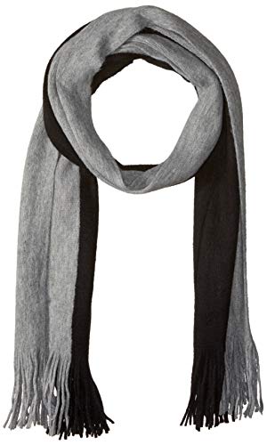 Steve Madden Men's Colorblock Scarf, black/Grey, One Size