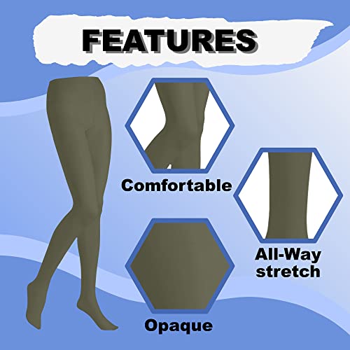 Image of Butterfly EMEM Apparel Women's Plus Size Queen Opaque Footed Tights