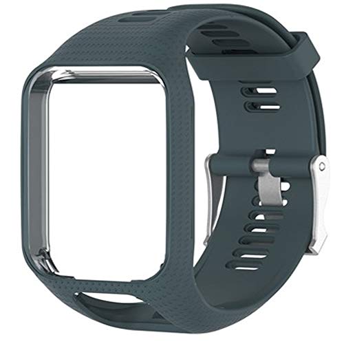 Voghtic Reemplazo Correa de Reloj para Tomtom, Pulsera de Silicona Suave Compatible conTomTom Runner 2/Runner 3/Spark 3/Golfer 2/Adventurer