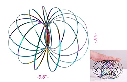 image for YOFOBU 9 Pack Flow Ring Arm Magic Spring Arm Flow Rings Sculpture Ring