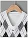 SweatyRocks Girl's Argyle Plaid Sweater Vest V Neck Sleeveless Preppy Knit Vest Tops Multicolor 11-12Y