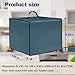NUENSS-ROR Cover for Bella 2 Slice Slim Toaster, 2-Slice Toaster Cover, Waterproof Heat-Resistant Dust-proof Toaster Cover Case Heavyweight Thickened Toaster Dust Cover with Handle (Only Cover-Blue)