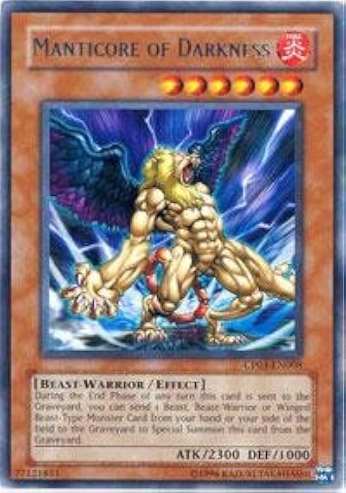 Amazon.com: Yu-Gi-Oh! - Manticore of Darkness (CP03-EN008
