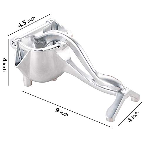 Manual Fruit Press Juicer, Heavy Duty Single Press Lemon Squeezer Premium Quality Metal Aluminum Alloy Hand Juicer Fruit Squeezer For Lemon, Orange, Grape1 Pack #TOP1