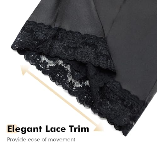 Image of MANCYFIT Pettipants for Women Under Dress, Long Culotte Slip