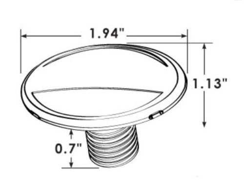 Marine RV Boat LED Down Courtesy VersiColor RGB - Red, Green & Blue Light Stainless Bezel