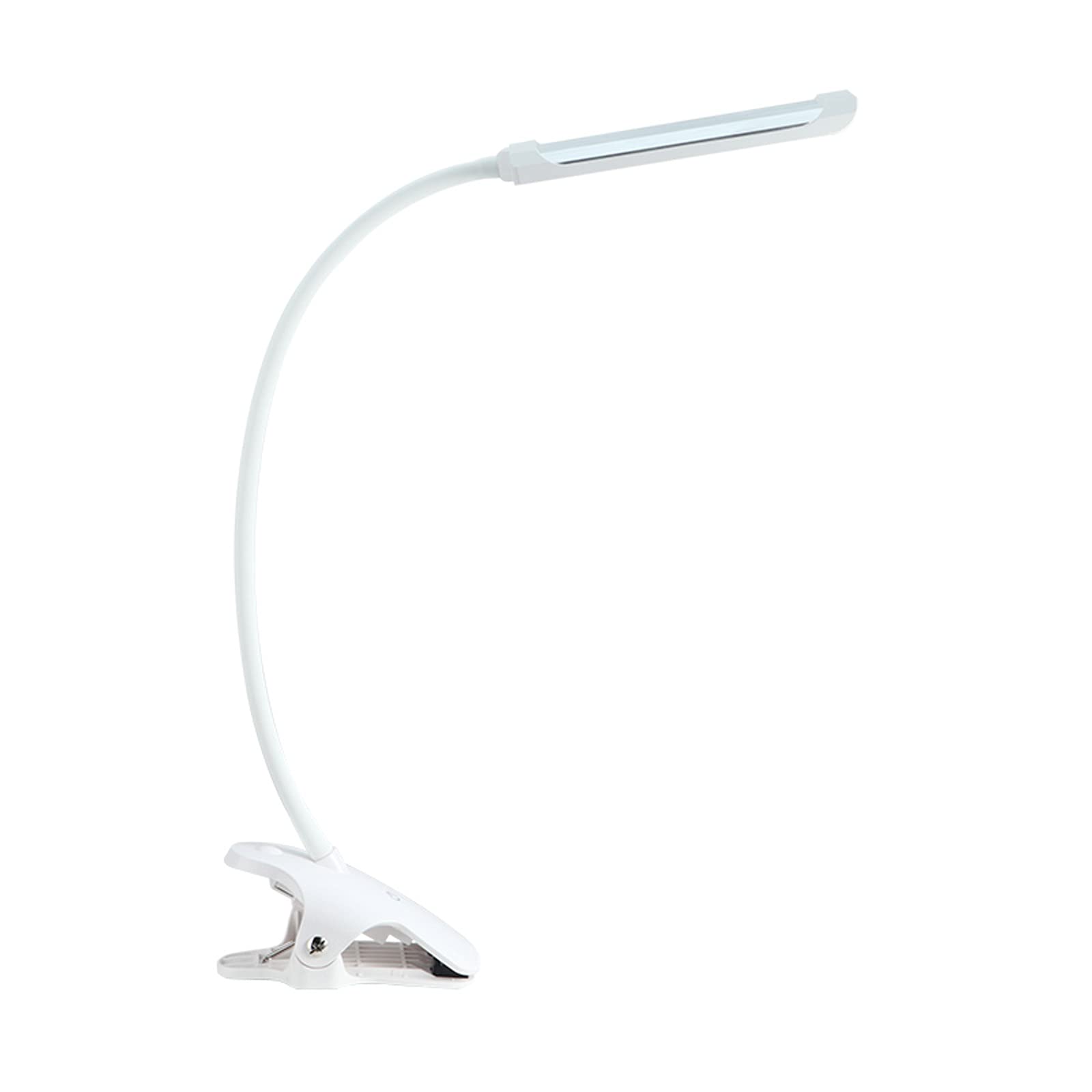 Schreibtischlampe Dimmbare LED-Schreibtischlampe 10W Clip auf Licht Schlafzimmer Nachts Leselampe, 5 Ebenen des Dimm- und Farbeinstelles, Berührungssteuerung, Silber / Schwarz Leselampe Tischlampe ( C