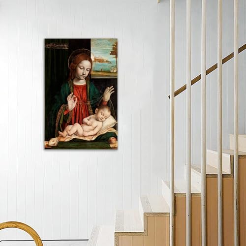 Tableaux sur toile Enfant endormi 30x45cm avec cadre impression giclée - 2