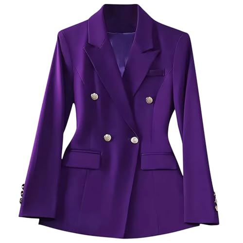 Work Elegant Blazer for Women Fall Winter Long Sleeve High Neck Plain Jackets Blazer Coat Women 2025