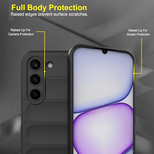 Image of Zapcase Back Case Cover for Realme P4 Lite 5G | Compatible for Realme P4 Lite 5G Back Cover | Liquid Silicon Magic Case with Camera Protection | Black