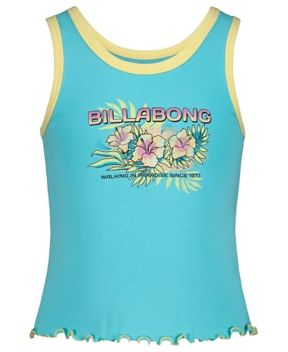 Image of Billabong Girls' Scoop Neck Sleeveless Graphic Tank Top, Soft Cotton, Casual & Comfortable Fit