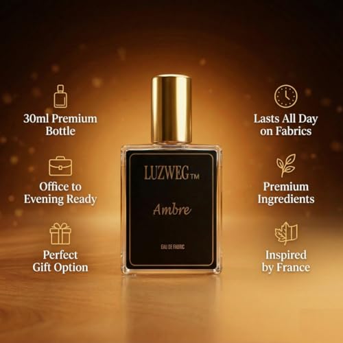 Image of Ambre 30 ml Perfume (Amber) | Soft Amber Unisex Fragrance | Long Lasting Cozy & Sweet Scent | Premium Travel Size Perfume for Men & Women | Everyday Elegant Aroma | Gift for Him & Her