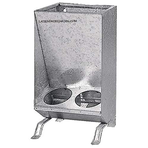 TOLVA COMEDERO para lechones con 2 Huecos. Capacidad de 10 kg. Medidas: 30 x 21 x 53 cm