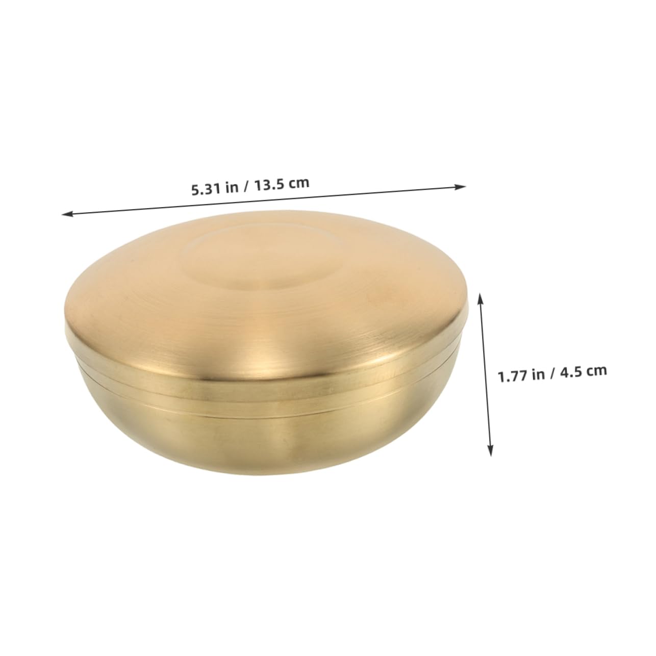 NAMOARLY Stainless Steel Korean Kimchi Bowl Rice Bowl Lid Multi-purpose for Restaurant