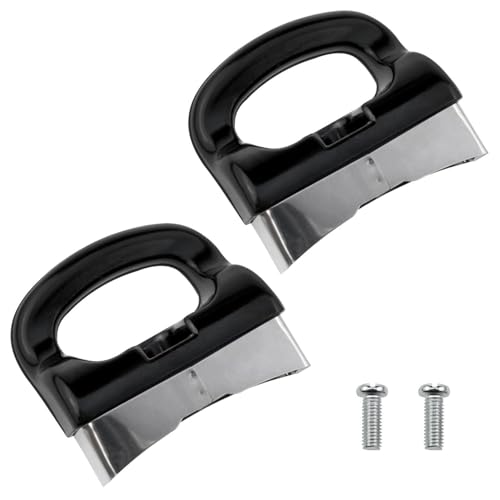 XZW 2PCS Universal Removable Pot Handle Pot Lid Handle Replacement Parts Household Kitchen Utensils Fag Pressure Cooker Parts Single-Hole Black (2.72 * 2.48 * 0.9inch)