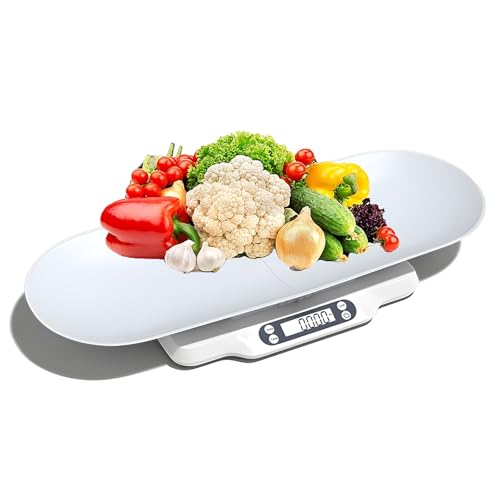 Digital Baby/Pet Scale, 30KG LCD Electronic Scale with Detachable Tray, 4 Modes(kg/oz/lb/ml), Multi-Function Kitchen Bathroom Weight Scale, Measure Weight Accurately for Baby/Animals/Jewellery/Food