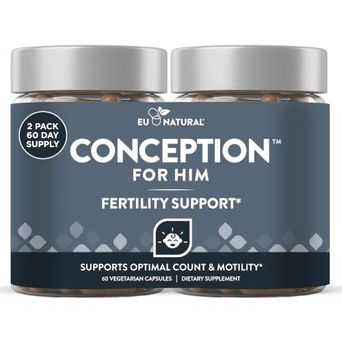 Eu Natural Conception for Him, Male Fertility Supplements,120 Veg Capsules
