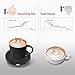 BESTINNKITS Smart Coffee Cup Warmer Set, Auto On/Off Gravity-induction Mug Office Desk Use, Candle Wax Cup Warmer Heating Plate (Up To 131F/55C), 14oz