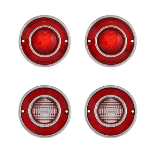 Feu arrière Corvette C3 1975-1979 bloc optique rouge 4 pièces