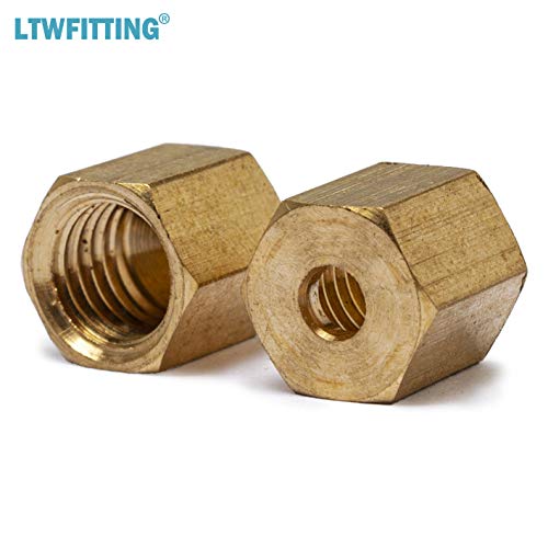Ltwfitting Value Pack 1/8-Inch Od Brass Compression Union,Sleeve Ferrule,Nut (Pack Of 85) #TOP7