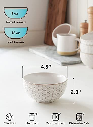 Le Tauci 4.5 Inch Small Bowls Set Of 4 + 7 Inch Cereal Bowls Set Of 4 +10 Inch Dinner Plate Set Of 4 #TOP3