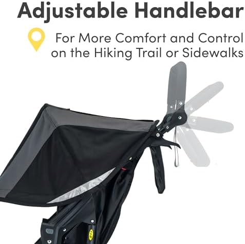 BOB Gear Revolution Flex 3.0 Jogging Stroller β Graphite Black - 5