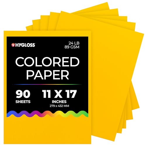 Papier jaune format 28x43.2 cm idéal pour les activités de dessin - 2