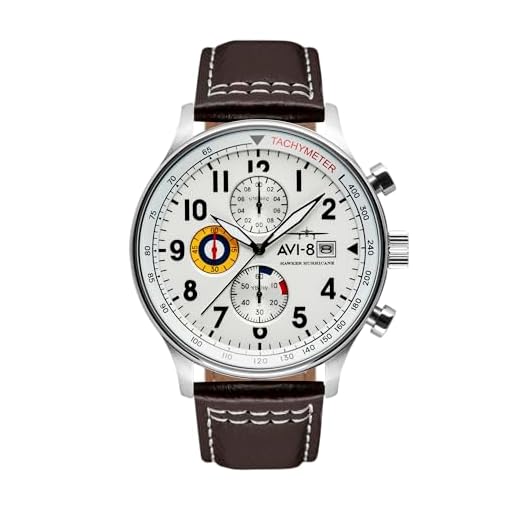 AVI-8 Hawker Hurricane 42mm Chronograph Leather