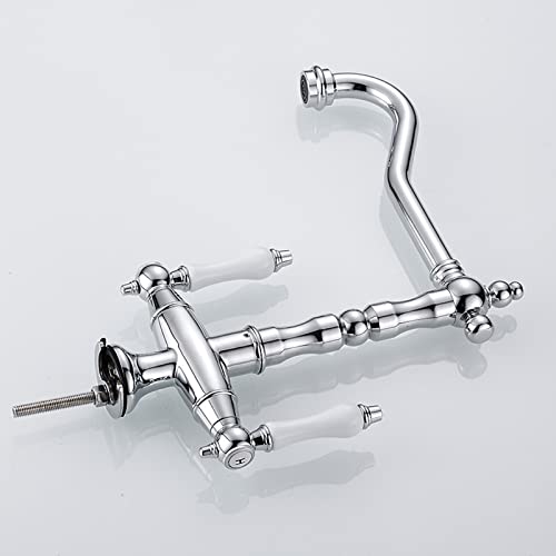 Robinet de cuisine en laiton commercial avec double commande - 8