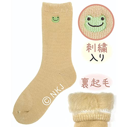 ナカジマコーポレーション 裏起毛ルームソックス ピクルス ベージュ 163349-21