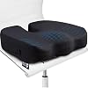 5 STARS UNITED Seat Cushion for Office Chair – 100% Memory Foam Pillow – Firm Coccyx Pad – Tailbone, Sciatica, Lower Back Pain Relief – Premium Home Office Furniture Cushions