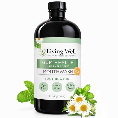 Living Well Dr. Michelle Remineralizing Mouthwash with Hydroxyapatite Mint