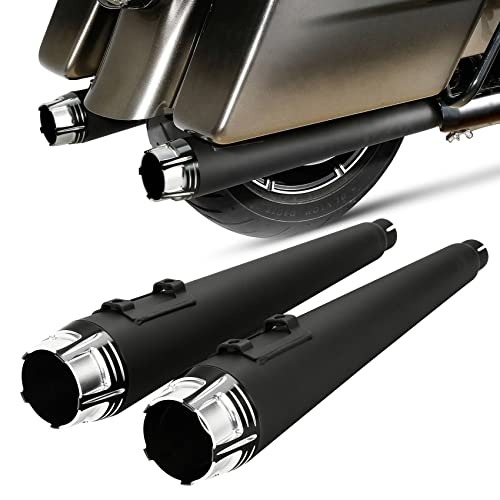 Pièces de moto de qualité pour Harley Road King : échappement 4" mégaphone