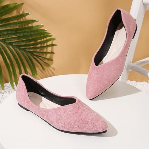 Women's Dressy Business Casual Ballet Flats Pointed Toe Slip-On Dress Shoes Elegant Light Comfort Walking Flat Shoe4