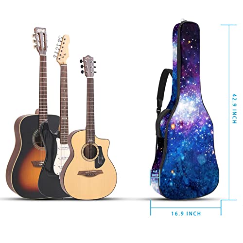 Étui de protection rembourré pour guitare acoustique classique Bleu paon, Multicolore 06, 42.9×16.9×4.7 in, Organiseur… - Les Beatles, Paul McCartney, John Lennon, RIngo Starr, George Harrison Étui de protection rembourré pour guitare acoustique classique Bleu paon, Multicolore 06, 42.9x16.9x4.7 in, Organiseur… – Image 6