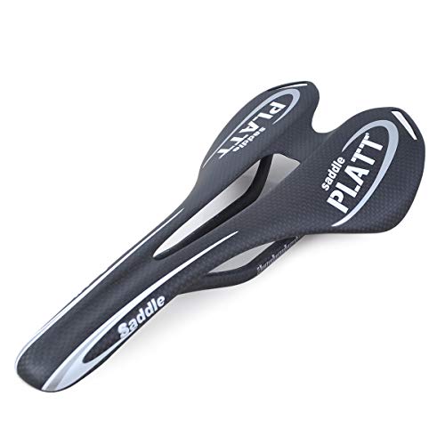 21 SPEED Fahrradsattel Vollcarbon Superleicht MTB Mountainbike Rennrad Sattel Fahrradsitz für Damen und Herren Silber Cover