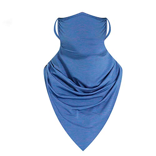Ice Silk Neck Gaiter Face Scarf Mask-Dust Cool Windproof Breathable B Purple