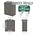 Vigo huseeo 5x3x6FT Outdoor Storage Shed, Galvanized Steel Garden Shed with Lockable Door & Window, Waterproof Metal Tool Storage for Garden, Backyard, Patio, Lawn(Peak Roof)