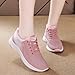 Womens Orthopedic Bowling Sneakers Shoes, Lightweight Tennis Walking Shoes Womens Lightweight Fashion Sport Sneakers Casual Walking Athletic Non Slip (Pink-C,7.5-8)